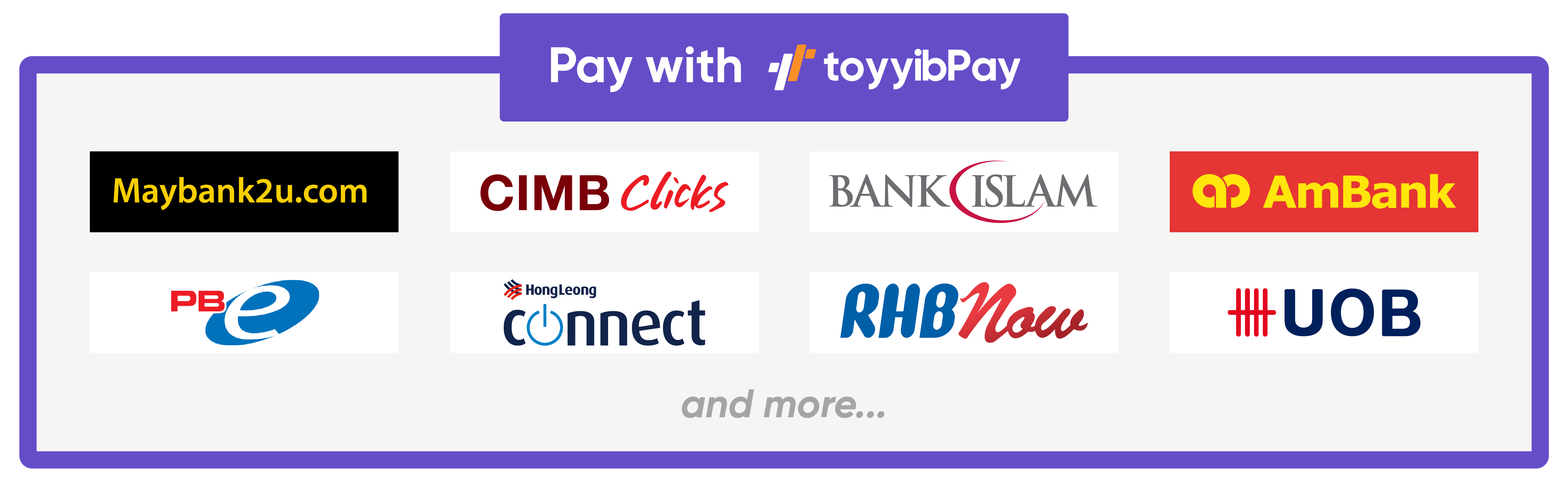 Online banking - toyyibPay ( m2u,cimbclicks dan lain2 )